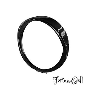 キジマ(Kijima) バイクパーツ ヘッドライトベゼル バイザースタイル 5-3/4インチ ハーレー用 スチール製ブラック仕上げ HD-01557