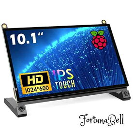 サイズ：10インチ ROADOM 10インチ Raspberry Pi用タッチモニター IPS 1024X600 タッチスクリーン 小型モニター スピーカー内蔵 Raspberry Pi 4/3/2/1 Xbox PS4 Ubuntu Windows 7/8/10に適用 一 付き…