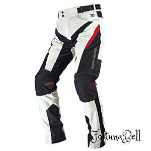 色:アイボリー サイズ:4XLB コミネ(KOMINE) バイク用 プロテクトライディングメッシュパンツ3D アイボリー 30L PK-729 1031 春夏秋向け メッシュ素材 プロテクター CE規格