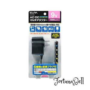 Gp (ELPA) AC-DC}`A_v^[ ϊA_v^ AC100V 50/60Hz io:DC9V/1000mA 1.8m ACD-090S