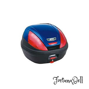 色:レッドレンズ(ブルー) GIVI(ジビ) バイク用 リアボックス モノロック 37L E370B529D ブルー塗装 レッドレンズ 68046