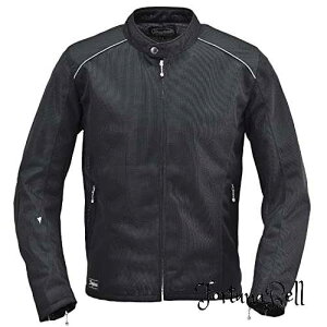 色:ブラック サイズ:S デイトナ(Daytona) バイク用 ジャケット 春夏 薄型プロテクター(ひじ/背中)付属 CEレベル1 フルメッシュ CPS規格対応 DJ-003 メッシュシングルライダース ブラック Sサイズ