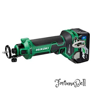 HiKOKI(ハイコーキ) 18V ボードトリマ M18DYA Bluetooth付バッテリー1個・充電器・システムケース2付き 軸径3mm 6mm 取り付け可能 M18DYA (XPS)