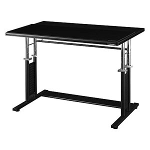 Bauhutte ( �o�E�q���b�e ) �Q�[�~���O�f�X�NHD �~�h�� ���~�� BHD-1000HDM-BK ( �� 100 * ���s 60 ���� 59.5 - 81 cm ) �u���b�N