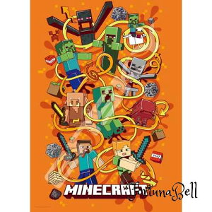 GXJC(ENSKY) MINECRAFT }CNtg Survival Mode 38*53cm WO\[pY 500s[X JIGSAW PUZZLE 500-394