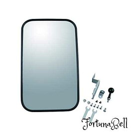 色：ブラック サイズ：2000R MYST(マイスト) ガレージミラー 長距離用(*50mまで) 四角形 黒色 約370*220mm (5127)