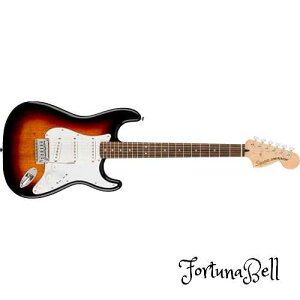Squier by Fender Fender(フェンダー)エレキギター Affinity Series* Stratocaster*, Laurel Fingerboard, White Pickguard, 3-Color Sunburst ソフトケース付き