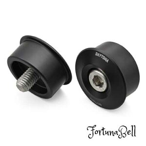 デイトナ(Daytona) ハイビジミラー バイク用 バーエンドミラーアダプター カワサキ M8用 左右セット ブラック 48328