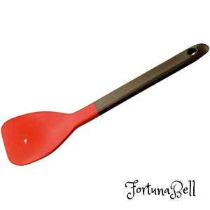 マーナ (marna) 残さずすくえるスプーンヘラ ( 食洗機対応 / レッド ) キッチン シリコーン ヘラ (盛りつけ や リング起こしにも) 耐熱 K286R