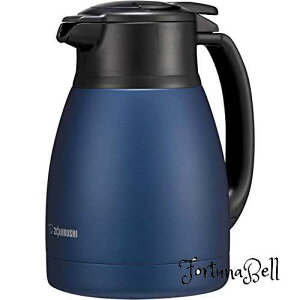 色:マットネイビー サイズ:1 L 象印マホービン ステンレスポット 1.0L ポット 卓上 広口約6.5cm ステンレス真空2重まほうびん 保温・保冷 マットネイビー SH-HC10-AD