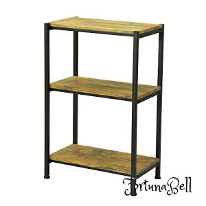 エイアイテック(AITECH) AIS ブロンクス 3段ラック 高さ77.5cm ブラウン ABX-100 BR