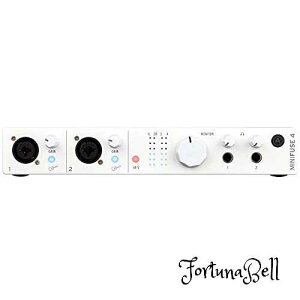 Arturia �A�[�g���A ���y����\�t�g�t�� 4�C��4�A�E�g �I�[�f�B�I&MIDI�C���^�[�t�F�C�X MiniFuse 4 �z���C�g