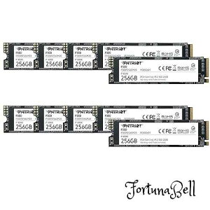 Patriot P300 256GB Internal SSD - NVMe PCIe Gen 3x4 - M.2 2280 - Solid State Drive - 10 Pack