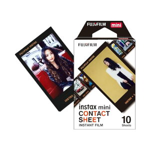 �x�m�t�C����(FUJIFILM) �C���X�^���g�J���� �`�F�L�p�t�B���� 10���� �R���^�N�g�V�[�g INSTAX MINI CONTACT WW 1