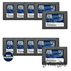 Patriot P210 SATA 3 512GB SSD 2.5 Inch Internal Solid State Drive Bulk Packaged 10 Pack - P210S512G2510B