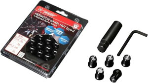 MONSTER SPORT �w�v�^�S���z�C�[���i�b�g Type-2 M12*P1.5 16�Z�b�g �u���b�N �y������ �R���p�N�g�J�[ �g���^ �z���_ �}�c�_ �O�H �_�C�n�c���p �z�C�[���i�b�g ZZTN52-16BK