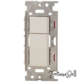 神保電器/NKWスイッチセット 3路ダブル ピュアホワイト(PW) NKW02308