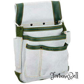 SK11 皮製マチ付釘袋 SMK-320 ホワイト