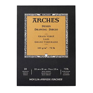 Arches �A���V�� �X�P�b�`�p�b�h 105g/m2 23X31cm 20�� (39563100)