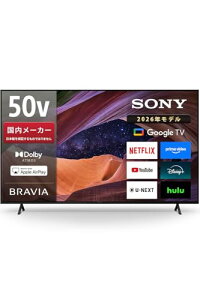 �\�j�[(SONY) �e���r 50�C���` �t�� 4K �u���r�A KJ-50X83L Google TV �\�j�[�s�N�`���[�Y�̉f��1�N�Ԍ�����t�� 6��ȏ㐄��