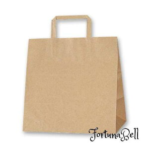 シモジマ(Shimojima) ヘイコー 手提 紙袋 平手紐 H25CB E 未晒 クラフト 26x16x26cm 50枚