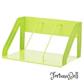 リヒトラブ ブックスタンド 本立て 黄緑 A7345-6