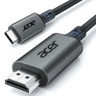 Acer USB Type-C HDMI ケーブル【4K@60Hz 映像出力】HDMI 変換ケーブル Thunderbolt 4/3 対応 [単方向通…