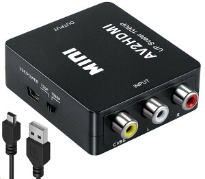 RCA to HDMI ϊRo[^[ AV to HDMI ϊRo[^[ RCA R|Wbg iԁAAj 3F[q hdmi ϊA_v^ 1080P/720P؂ւ