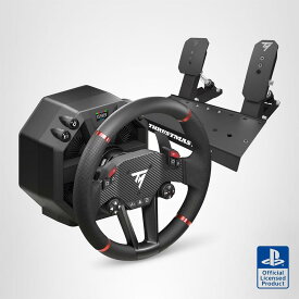 【Playstationライセンス】Thrustmaster T598 (Japan Edition) Direct Axial Drive ダイレクトドライブ フォースフィードバック ステアリングコントローラー PS5/PS4/PC(Windows10/11)対応 強化コネクター版電源ユニット同梱
