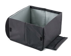 コジット 畳んで車のシートのクッション 広げて荷物入れ 荷物の転落防止! シートボックス腰クッション ブラック