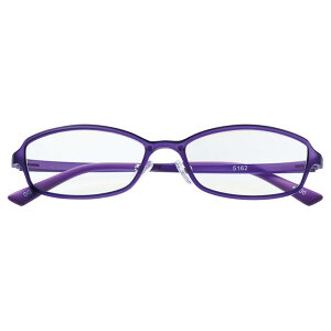 老眼鏡 おしゃれ メンズ レディース リーディンググラス マット パープル度数 +1.00 (ブルーライトカット、軽量14g、疲れにくいTR90フレーム、ずれない 鼻パット)516210