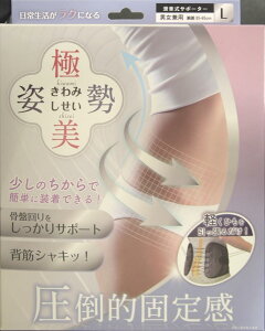 向日葵 極美姿勢(男女兼用) Lサイズ 滑車式サポーター 骨盤回りをしっかりサポート 少しのちからで簡単に装着できる