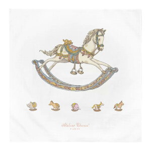 Atelier Choux AgGV[  K[[ uPbg I[KjbNRbg V CARRE Organic Cotton Blanket Rocking Horse