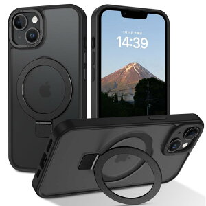 DUEDUE iPhone13 Mini �P�[�X MagSafe�Ή� �����^�X�^���h�J�o�[ 120°�p�x���߉\ �A�C�t�H��13mini �P�[�X ���̓}�O�l�b�g���� �ԍڃz���_�[�Ή� �������f�U�C�� �w��h�~���H �ϏՌ��R�p���x���ی�