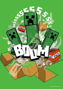 GXJC(ENSKY) MINECRAFT }CNtg Creeper 18.2×25.7cm WO\[pY 208s[X JIGSAW PUZZLE 208-084
