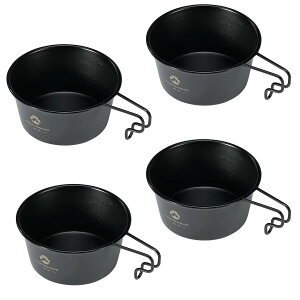 �L�����s���O���[��(CAMPING MOON) �L�����v�p �R�b�v �X�e�����X �V�F���J�b�v �� �[�^ ���V�F�� 360ml 4�_�Z�b�g BKS-360-4P