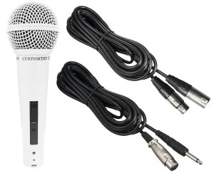 CUSTOMTRY �_�C�i�~�b�N�}�C�N & KC �}�C�N�P�[�u��(XLR-XLR 5m)�Z�b�g CM-2000 �z���C�g + TDXLR-05