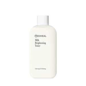 MEDIHEAL OFFICIAL(���f�B�q�[��) �~���N�u���C�g�j���O�g�i�[ VER.1 300ml Milk Brightening Toner ���ϐ� �i�C�A�V���A�~�h �O���^�`�I�� �c���� �������ϐ� �����ێ� �����Ƃ� �{�g��