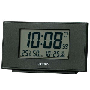 �Z�C�R�[�N���b�N(Seiko Clock) �u�����v �����^���b�N �{�̃T�C�Y:7.8×13.5×3.8cm �ڊo�܂����v �d�g �f�W�^�� �J�����_�[ ���x ���x �\�� SQ790K