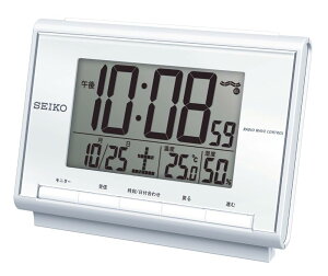 �Z�C�R�[�N���b�N(Seiko Clock) �ڊo�܂����v �u�����v �d�g �f�W�^�� �J�����_�[ ���x ���x ���p�[�� 85×120×48mm BC419S