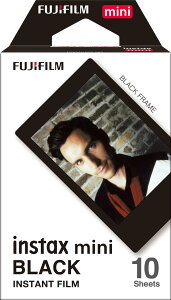 �x�m�t�C����(FUJIFILM) �C���X�^���g�J���� �`�F�L�p�t�B���� 10���� �u���b�N INSTAX MINI BLACK FRAME WW 1