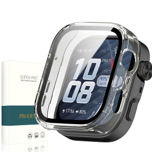 PRODELI For HUAWEI WATCH FIT 5 Pro ��p �P�[�X+�K���X�t�C�����i2026�j �y�� PC+�K���X ��̌^�J�o�[ �L�Y�h�~ ���t���ȒP huawei fit 5 Pro �p �J�o�[ �i�����j