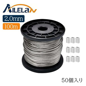 _P10{I^ y2.0mm 100m X[u50zAILELAN 䕗΍ C[ 2mm [v XeXC[ XeXC[ [v a2.0mm 100M 7×7\ SUS304 ϐH H Œ nk΍