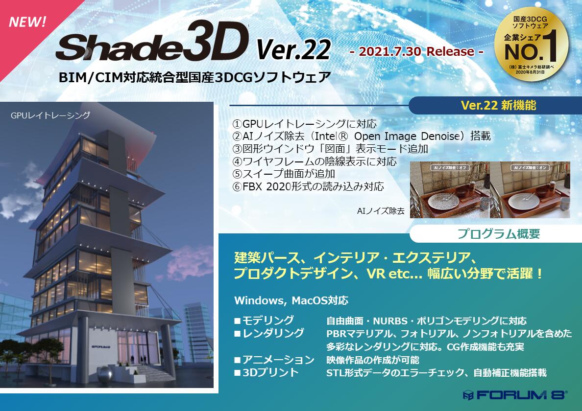 統合型3DCGソフト Shade3D Ver.22 セットアップ windows版 初年度サブスクリプション SALE 65%OFF Basic