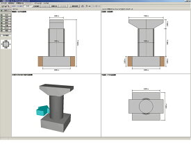 橋脚の設計・3D配筋（カスタマイズ版）