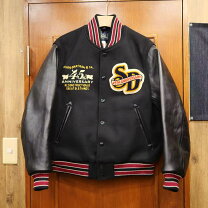 楽天市場】スタジャン 袖革（素材（生地・毛糸）本革）の通販