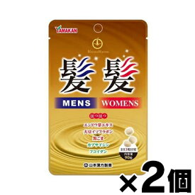 【メール便送料無料】山本漢方 髪髪粒 90粒×2個セット　4979654028189*2