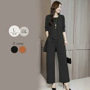 セットアップ レディース オールインワン パンツ ドレス お呼ばれ スーツ レディース パンツスーツ 入学式 ママスーツ フォーマル 卒業式 スーツ 3点セット セレモニースーツ 母親 大きいサイズ 30代 40代 50代 ぽっちゃり 体型カバー