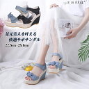 厚底 サンダル ウェッジソール 厚底 ヒール 10cm 夏 厚底サンダル 疲れない サンダルヒール 大きい サイズ 痛くならない レディース ブルー ブラック