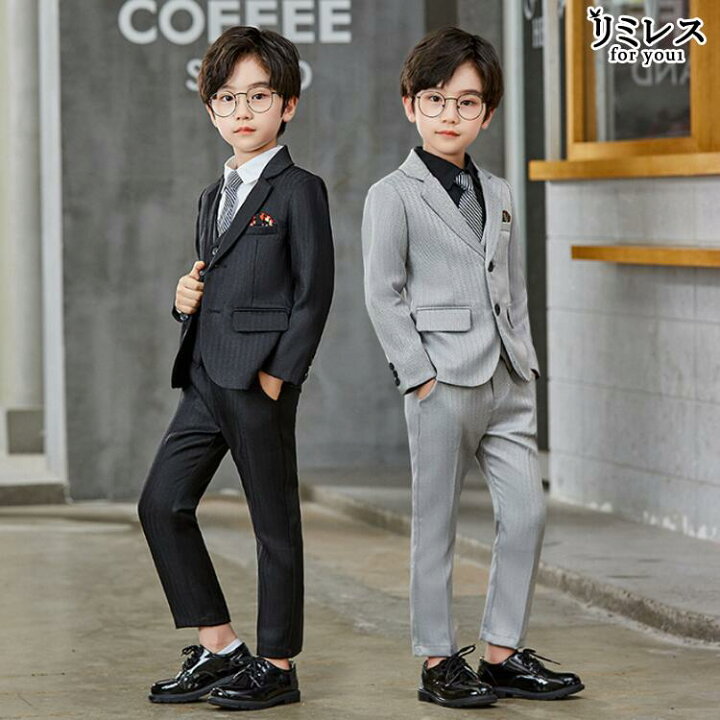 楽天市場】フォーマルスーツ 男の子 子供服 ブラックスーツ お洒落  
